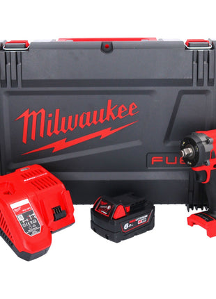 Llave de impacto a batería Milwaukee M18 FIW2F12-601X 18 V 339 Nm 1/2" sin escobillas + 1x batería 6,0 Ah + cargador + caja HD