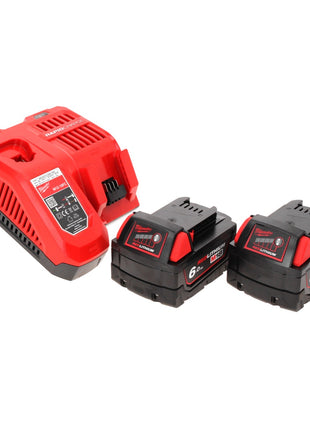 Milwaukee M18 FBL-602FC Akku Laubbläser Brushless + 2x Akku 6,0 Ah + Ladegerät