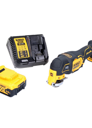 Oscilador multiherramienta a batería DeWalt DCS 356 P1-XJ 18 V sin escobillas + 1x batería 5,0 Ah + cargador + set de accesorios