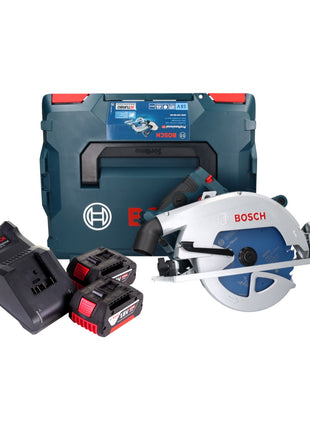 Bosch GKS 18V-68 GC Professional Scie circulaire portative sans fil 18 V 190 mm Biturbo Brushless + 2x batterie 4,0 Ah + chargeur + L-BOXX