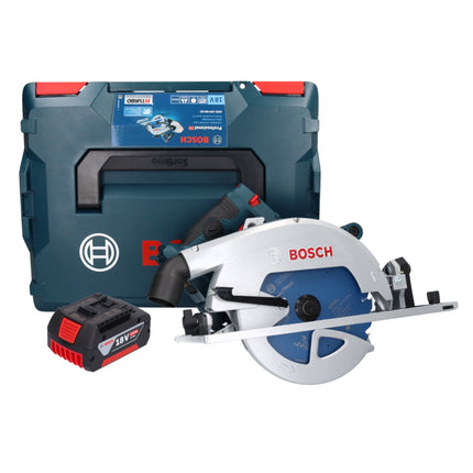 Bosch GKS 18V-68 GC Sierra circular profesional con acumulador 18 V 190 mm Biturbo Brushless + 1x acumulador 5,0 Ah + L-BOXX - sin cargador