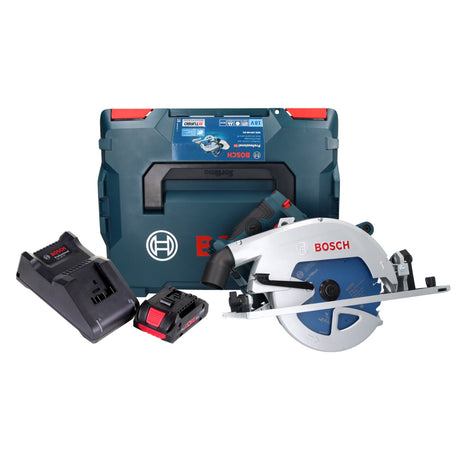 Bosch GKS 18V-68 GC Sega circolare professionale a batteria 18 V 190 mm Biturbo Brushless + 1x batteria ricaricabile ProCORE 4,0 Ah + caricabatterie + L-BOXX