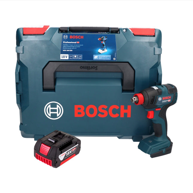 Bosch GDX 18V-200 Llave de impacto profesional sin cable 18 V 200 Nm sin escobillas + 1x acumulador 5,0 Ah + L-BOXX - sin cargador