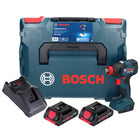 Bosch GDX 18V-200 Professional Clé à chocs rotative sans fil 18 V 200 Nm sans balais + 2x batterie ProCORE 4,0 Ah + chargeur + L-BOXX