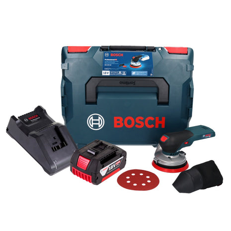 Bosch GEX 18V-125 Professional Akku Exzenterschleifer 18 V 125 mm Brushless + 1x Akku 5,0 Ah + Ladegerät + L-BOXX