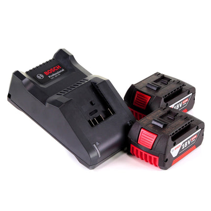 Bosch GWS 18V-10 Smerigliatrice angolare professionale a batteria 18 V 125 mm senza spazzole + 2x batteria ricaricabile 5,0 Ah + caricabatteria + L-Boxx