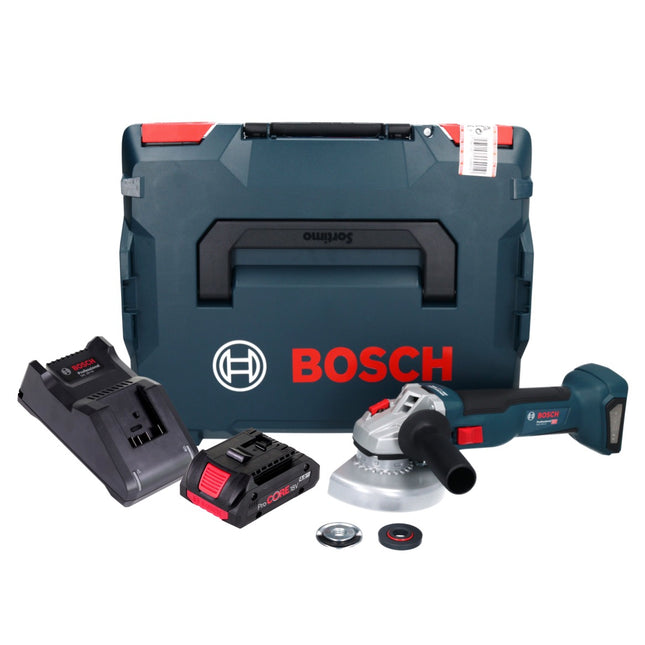 Bosch GWS 18V-10 Amoladora angular profesional sin cable 18 V 125 mm sin escobillas + 1x batería ProCORE 4,0 Ah + cargador + L-Boxx