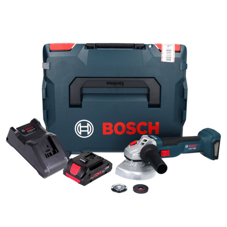 Bosch GWS 18V-10 Professional amoladora angular a batería 18 V 125 mm sin escobillas + 1x batería ProCORE 4,0 Ah + cargador + L-Boxx