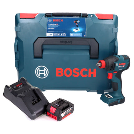Bosch GDX 18V-210 C Professional Visseuse à chocs sans fil 18 V 210 Nm Brushless + 1x batterie 4,0 Ah + chargeur + module de connectivité + L-Boxx
