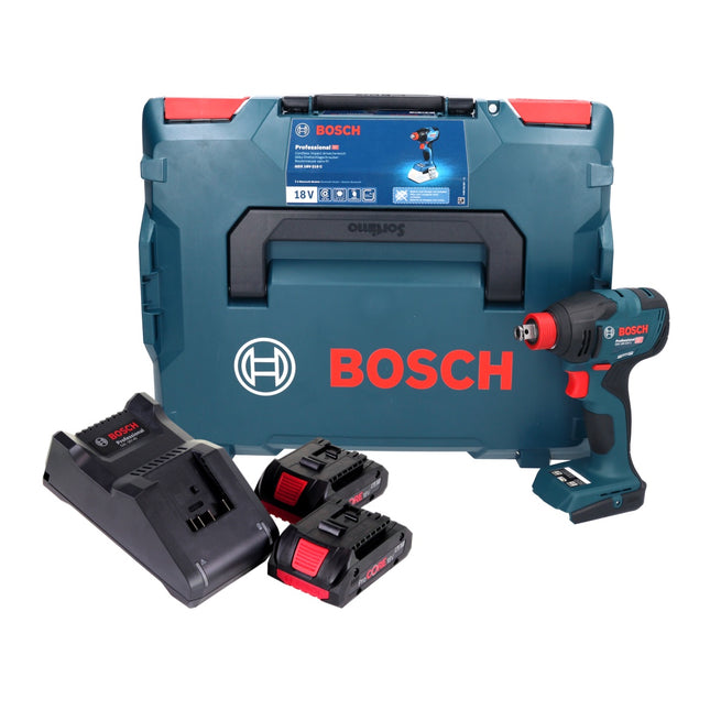 Bosch GDX 18V-210 C Professional cordless impact wrench 18 V 210 Nm brushless ( 06019J0203 ) + 2x ProCORE rechargeable battery 4.0 Ah + charger + connectivity module + L-Boxx