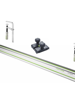 Festool FS 1400/2 Führungsschiene 1400 mm ( 491498 ) + 2x FSZ 120 Schraubzwinge ( 489570 ) + FS-OF 1400 Führungsanschlag ( 492601 ) - Toolbrothers