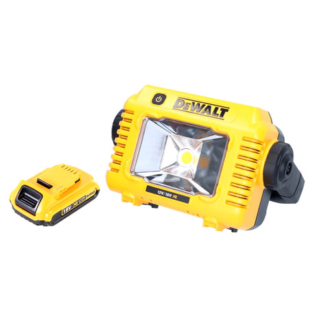 DeWalt DCL 077 Akku LED Arbeitsstrahler 12 V 18 V 2000 lm IP54 + 1x Akku 2,0 Ah - ohne Ladegerät