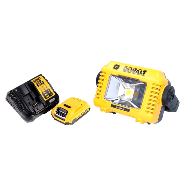 DeWalt DCL 077 D1 Faro da lavoro LED a batteria 12 V 18 V 2000 lm IP54 + 1x batteria ricaricabile 2,0 Ah + caricatore