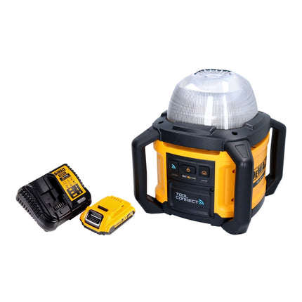 DeWalt DCL 074 D1 Faretto da cantiere a batteria Faretto 18 V 5000 lm 4000 Kelvin + 1x batteria ricaricabile 2,0 Ah + caricatore