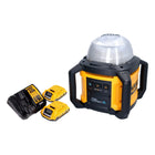 DeWalt DCL 074 D2 Faro da cantiere ricaricabile 18 V 5000 lm 4000 Kelvin + 2x batteria ricaricabile 2,0 Ah + caricatore