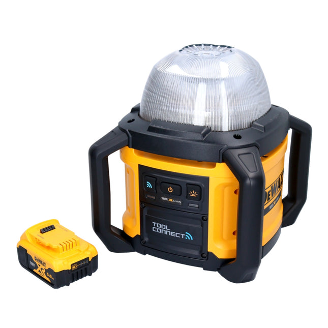 DeWalt DCL 074 Proyector recargable para obras 18 V 5000 lm 4000 Kelvin + 1x batería recargable 5,0 Ah - sin cargador