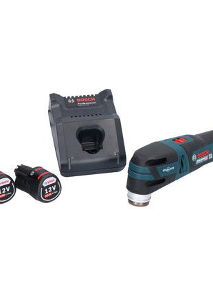 Bosch GOP 12V-28 Professional Akku Multi Cutter Starlock Brushless + 2x Akku 2,0 Ah + Ladegerät