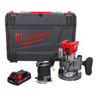 Milwaukee M18 FTR-301X router sin cable 18 V sin escobillas + 1x batería 3.0 Ah + módulos router + caja HD - sin cargador