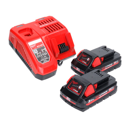 Milwaukee M18 FTR-302X Fraiseuse sans fil 18 V Brushless + 2x batterie 3,0 Ah + chargeur + modules de fraisage + HD Box