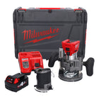 Milwaukee M18 FTR-401X cordless router 18 V brushless + 1x battery 4.0 Ah + charger + router modules + HD box