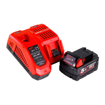 Milwaukee M18 FTR-501X cordless router 18 V brushless + 1x battery 5.0 Ah + charger + router modules + HD box