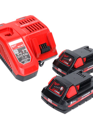 Milwaukee M18 HOAL-302FC Akku LED Lampe Baustrahler 18 V 4000 lm + 2x Akku 3,0 Ah + Ladegerät