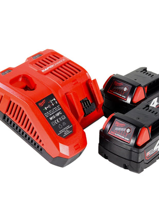 Milwaukee M18 HOAL-402FC Akku LED Lampe Baustrahler 18 V 4000 lm + 2x Akku 4,0 Ah + Ladegerät