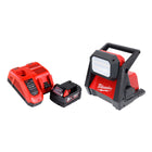 Milwaukee M18 HOAL-501FC Akku LED Lampe Baustrahler 18 V 4000 lm + 1x Akku 5,0 Ah + Ladegerät