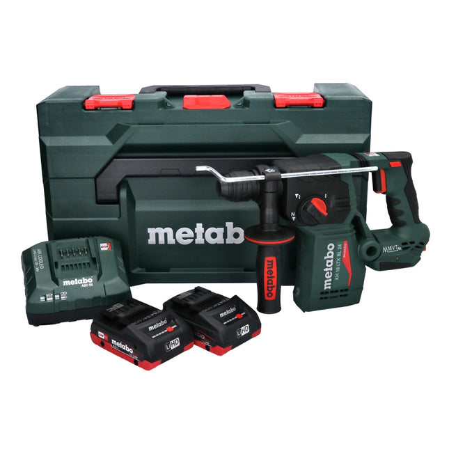 Metabo KH 18 LTX BL 24 cordless hammer drill 18 V 2.2 J SDS Plus Brushless ( 601713800 ) + 2x rechargeable battery 4.0 Ah + charger + metaBOX