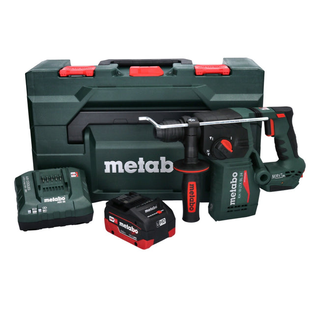 Metabo KH 18 LTX BL 24 cordless hammer drill 18 V 2.2 J SDS Plus Brushless + 1x rechargeable battery 5.5 Ah + charger + metaBOX