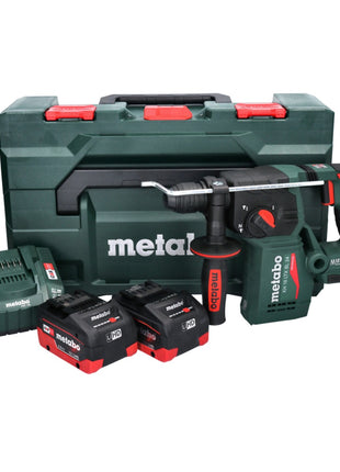 Taladro percutor a batería Metabo KH 18 LTX BL 24 18 V 2,2 J SDS Plus Brushless (601713660) + 2x batería 5,5 Ah + cargador + metaBOX