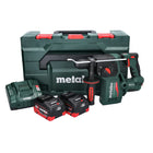 Taladro percutor a batería Metabo KH 18 LTX BL 24 18 V 2,2 J SDS Plus Brushless (601713660) + 2x batería 5,5 Ah + cargador + metaBOX