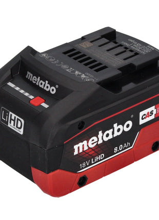 Taladro percutor de batería Metabo KH 18 LTX BL 24 18 V 2,2 J SDS Plus Brushless + 1x batería 8,0 Ah + metaBOX - sin cargador