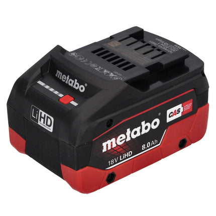 Martillo perforador a batería Metabo KH 18 LTX BL 24 18 V 2,2 J SDS Plus sin escobillas + 1x batería recargable 8,0 Ah + metaBOX - sin cargador