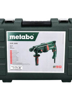 Marteau combiné Metabo KHE 2645 850 W 2,9 J SDS plus + jeu de 13 burins + coffret