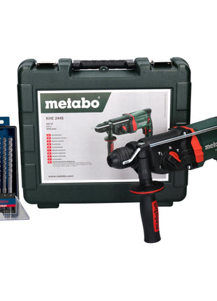 Metabo KHE 2445 Kombihammer 800 W 2,4 J SDS plus + 5 tlg. Hammerbohrer Set + Koffer - Toolbrothers