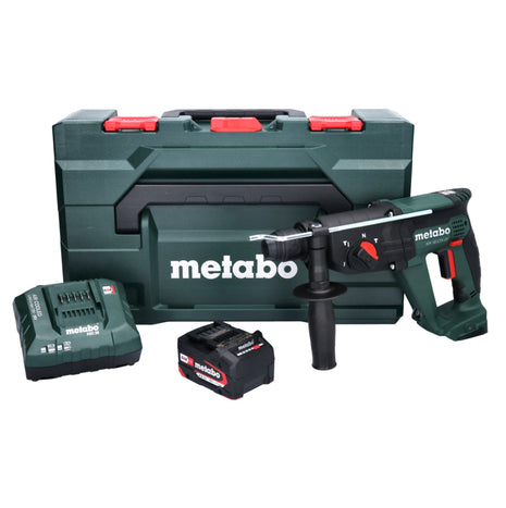 Metabo KH 18 LTX 24 batería martillo combinado 18 V 2,1 J SDS plus + 1x batería 4,0 Ah + cargador + metaBOX