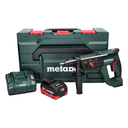Metabo KH 18 LTX 24 cordless combihammer 18 V 2.1 J SDS plus + 1x rechargeable battery 8.0 Ah + charger + metaBOX