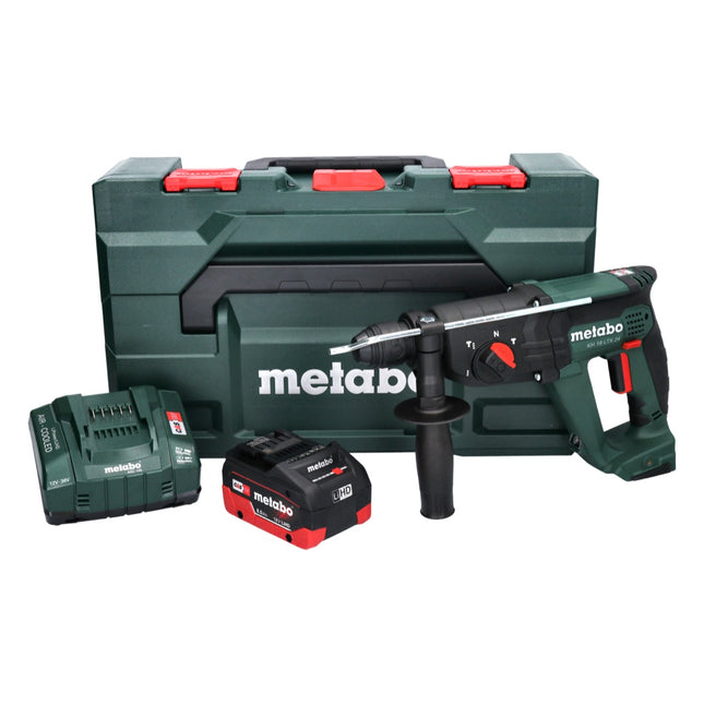 Metabo KH 18 LTX 24 cordless combihammer 18 V 2.1 J SDS plus + 1x rechargeable battery 8.0 Ah + charger + metaBOX
