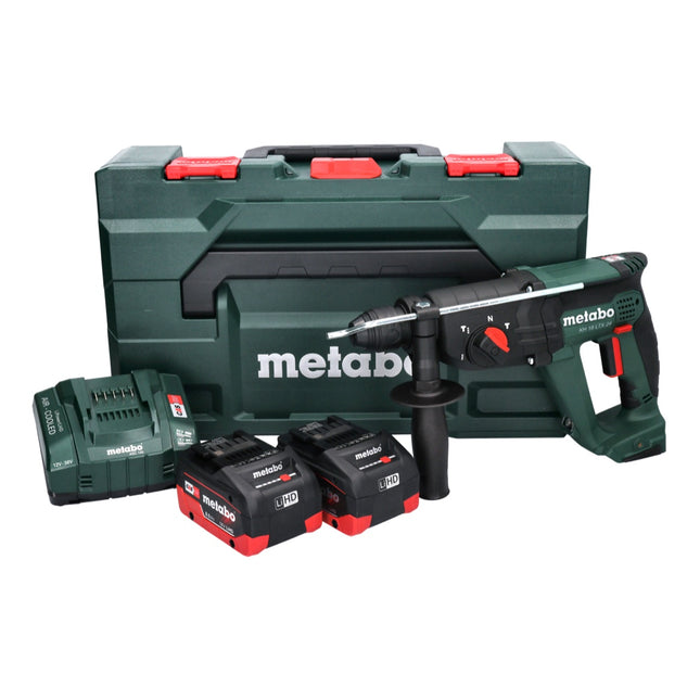 Metabo KH 18 LTX 24 cordless combihammer 18 V 2.1 J SDS plus + 2x battery 8.0 Ah + charger + metaBOX