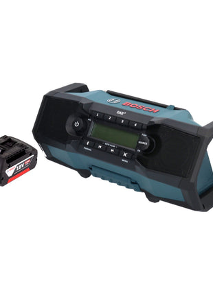 Bosch GPB 18V-2 SC Radio de obra con batería profesional 18 V DAB+ Bluetooth AUX + 1x batería 4,0 Ah - sin cargador