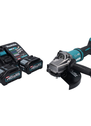 Makita GA 038 GM2 Akku Winkelschleifer 40 V max. 230 mm Brushless XGT + 2x Akku 4,0 Ah + Ladegerät