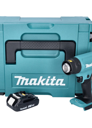 Makita DHG 180 A1J Akku Heißluftgebläse 18 V 550 °C + 1x Akku 2,0 Ah + Makpac - ohne Ladegerät