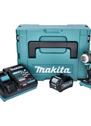 Makita TW 004 GA101 Akku Schlagschrauber 40 V max. 1/2" 350 Nm XGT Brushless + 1x Akku 2,0 Ah + Ladegerät + Makpac