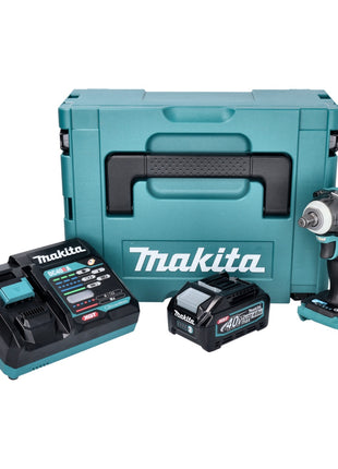 Makita TW 004 GM101 Akku Schlagschrauber 40 V max. 1/2" 350 Nm XGT Brushless + 1x Akku 4,0 Ah + Ladegerät + Makpac