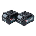 Juego de baterías Makita 2x BL 4020 Li-Ion batería 40 V máx. 2,0 Ah XGT (2x 191L29-0) Clase de protección IP64 con pantalla LED