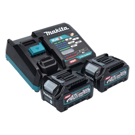 Makita Power Source Kit 2x BL 4020 Akku 40 V max. 2,0 Ah XGT ( 2x 191L29-0 ) + DC 40 RA Ladegerät ( 191E07-8 )