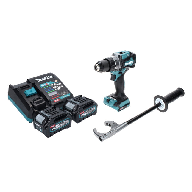 Makita DF 001 GA2 Akku Bohrschrauber 40 V max. 140 Nm XGT Brushless + 2x Akku 2,0 Ah + Ladegerät