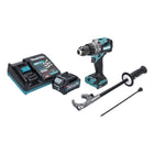 Taladro percutor inalámbrico Makita HP 001 GA1 40 V máx. 140 Nm XGT Brushless + 1x batería 2,0 Ah + cargador