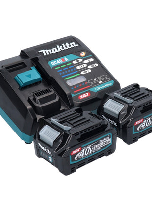 Makita HP 001 GA2 Akku Schlagbohrschrauber 40 V max. 140 Nm XGT Brushless + 2x Akku 2,0 Ah + Ladegerät